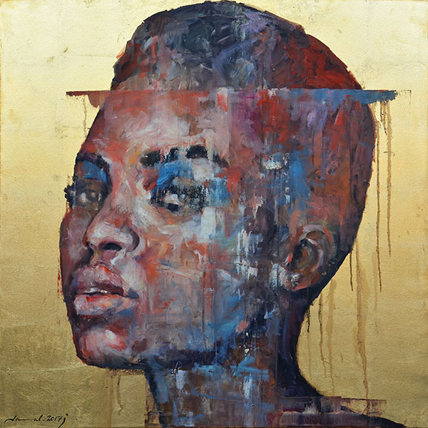 art-jamal 100x100cm, Portrait2, 2017