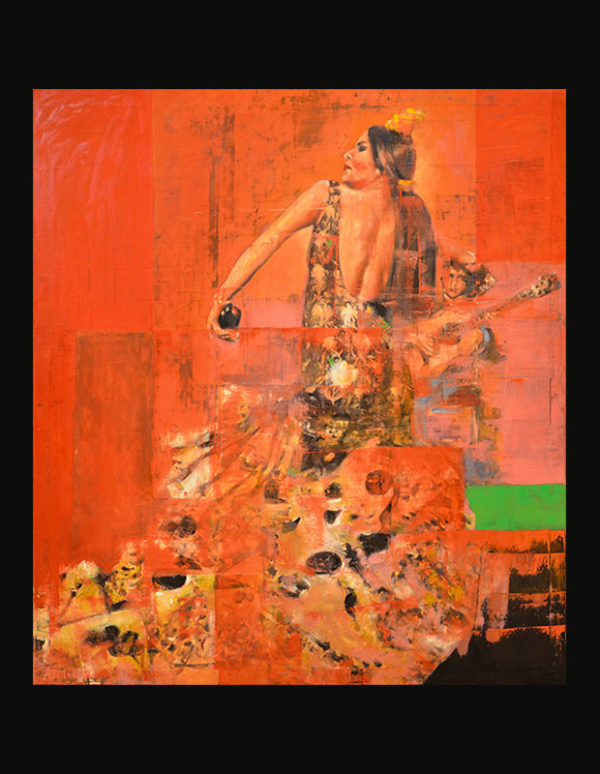 art-jamal 170x150 cm, oil on canvas, Flamenco collection4, 2016