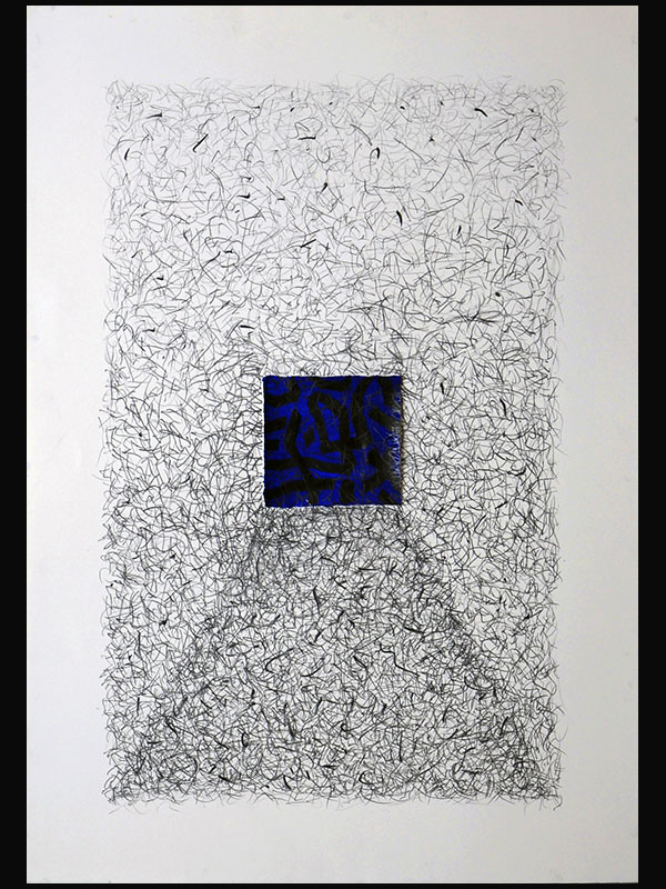 art-jamal 100x70cm, pencil 6, abstract, 2018
