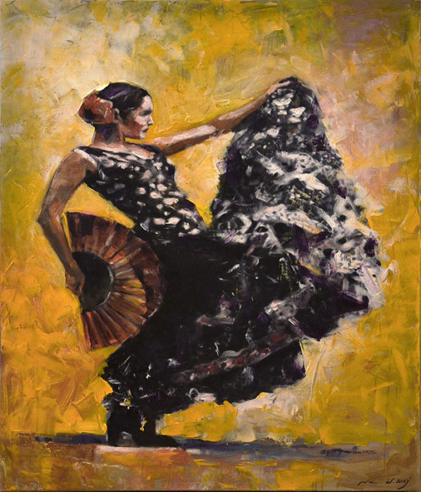 art-jamal 140x120cm, oil on canvas, Flamenco collection, 2016