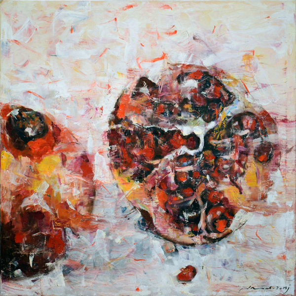 Pomegranate 140x140cm Oil on Canvas, 2019