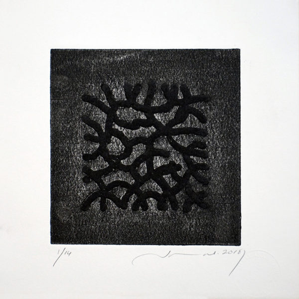 15x15 cm on paper 23.5x23 cm Etching, 2018 Edition #14