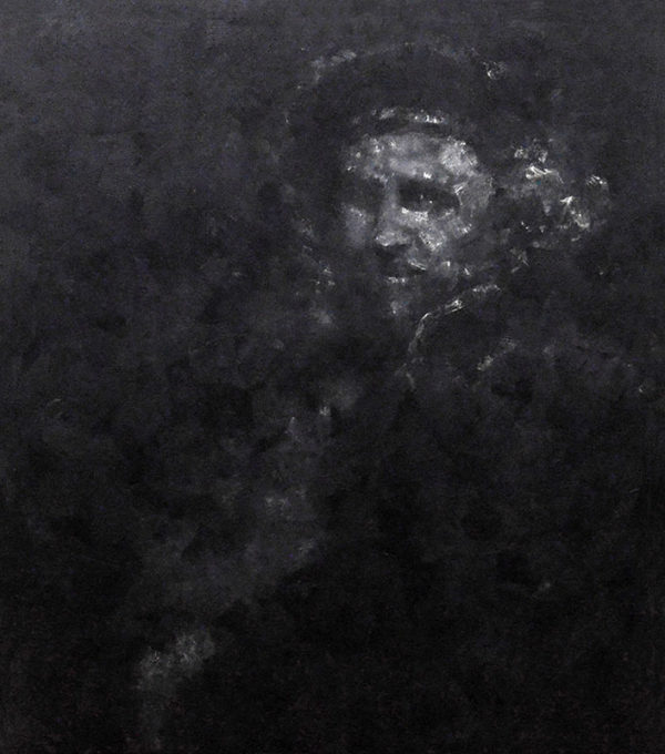 art-jamal 170x150cm, oil on canvas, Figures in the dark2, 2020.