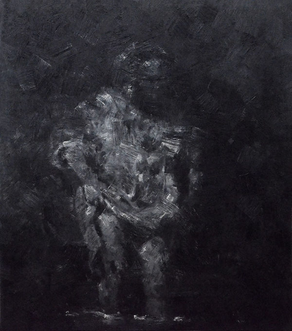 art-jamal 170x150cm, oil on canvas, Figures in the dark1, 2020