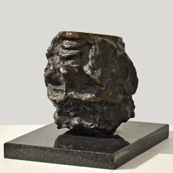 art-jamal 20x18x20cm, bronze, head, 2018