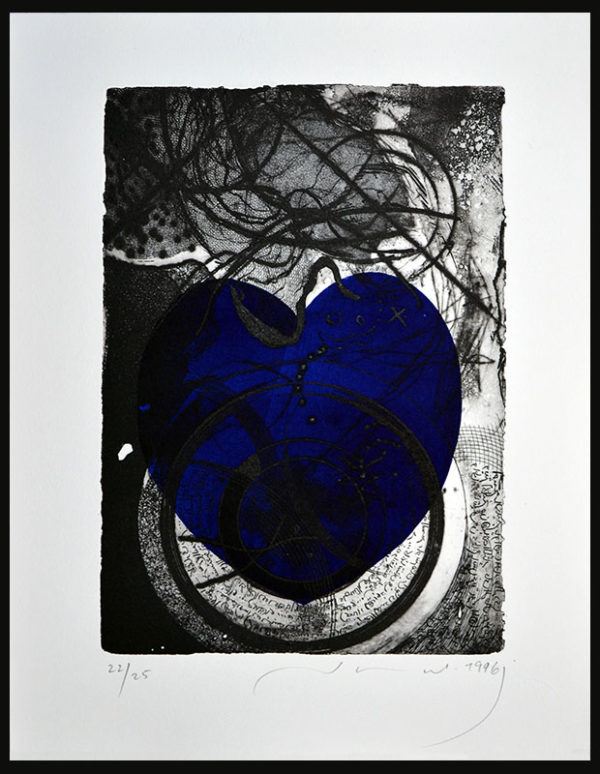 HEART 30x21 on paper size 40x30cm Etching, 1996 Edition #25 PR1996/26