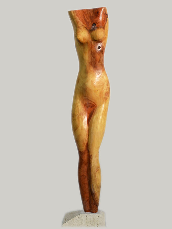art-jamal Wood Body & marble base 150x26x19 cm, 2015