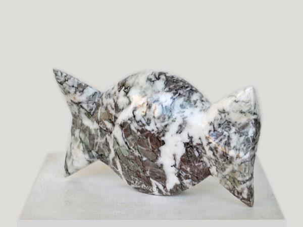 art-jamal candy, 21x34.5x6cm, leopard marble, 2020 .