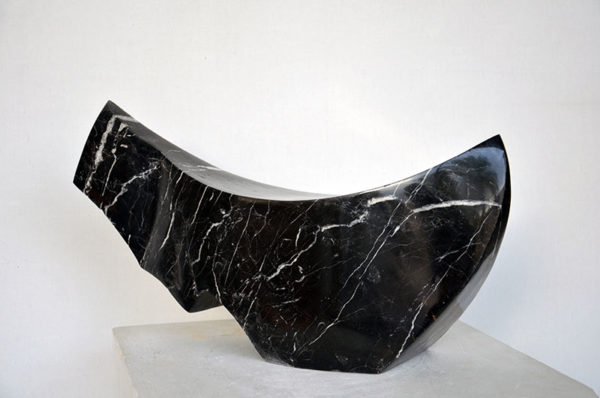 jamal art gallery bahrain Black Bird, 26x43x15.5cm, black marble, 2020