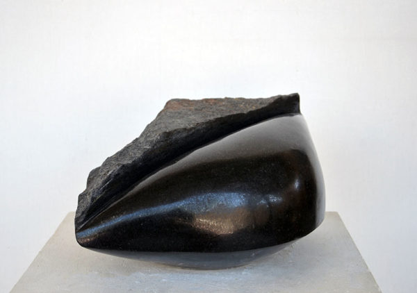 jamal art gallery bahrain Black composition, 30x42x18cm, granite, 2020.