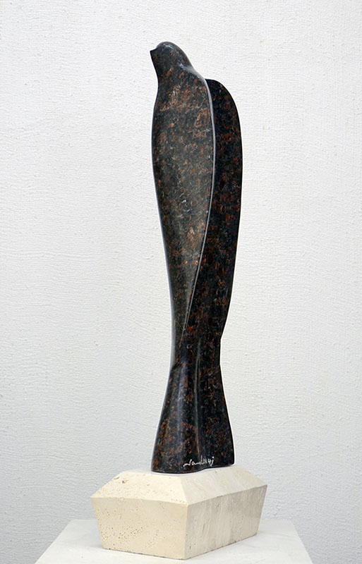 jamal art gallery SC-S0432:14 Bird long granite, standing bird 82x23x12cm, 2014