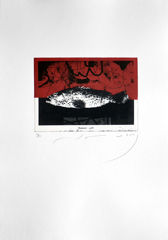 Gulf Fish5, 21.5x15cm on paper size 50x35cm, Print, Edition15, 2010