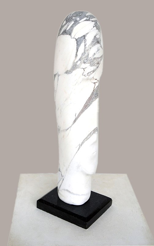 Man's Face, 60x12x12cm, White Marble, 2020.