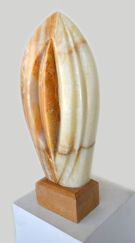 art-jamal Long, 80x31x13cm, yellow onyx, 2018..