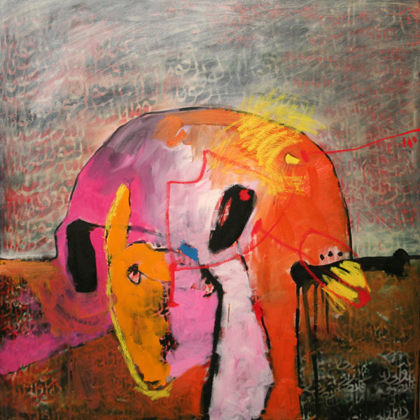 art-jamal 100X100 cm, Oil on Canvas, Abstract 1, 2008