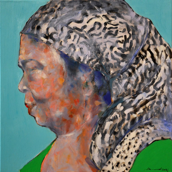 art-jamal 70x70cm, Oil on Canvas, Cesaria Evora2, 2012