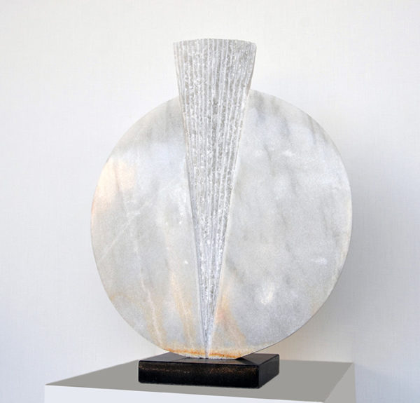 art-jamal Emergence, white marble,52x45x5cm, 2021
