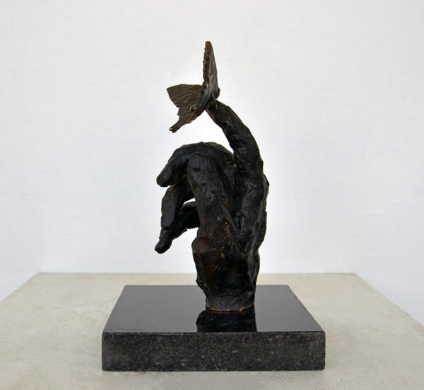 Butterfly Finger4, 20x10x8cm, bronze, 2021