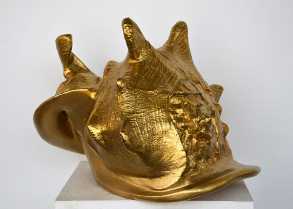 The golden shell2, 50x45x38cm, bronze, 2021 #7